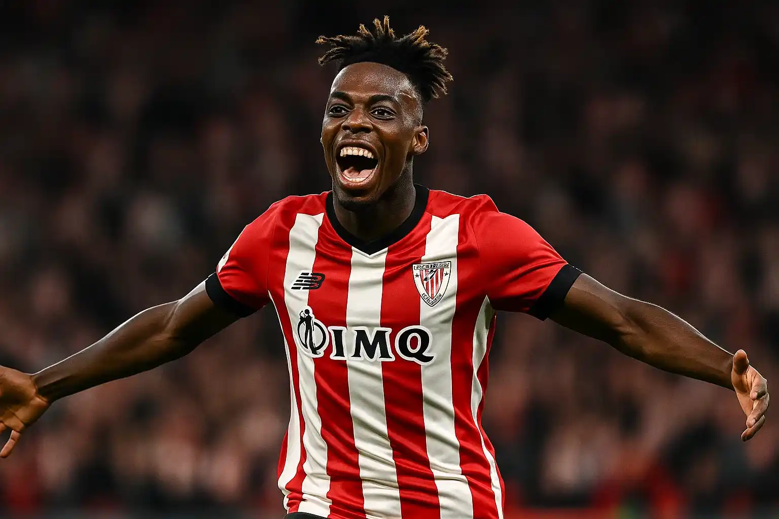 Nico Williams ăn mừng sau một bàn thắng đẹp mắt